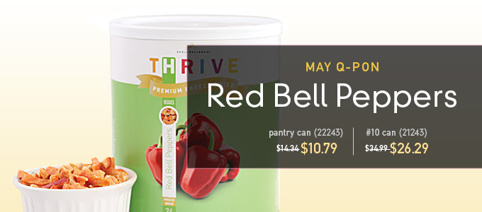 Freeze-Dried Bell Peppers ON SALE
