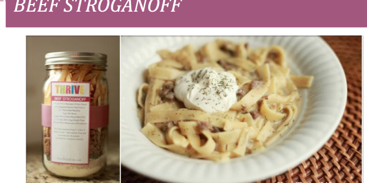 Beef Stroganoff Meal-in-a-Jar Recipe